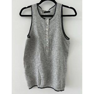 Press Textured Knit Polo Sweater Vest / Tank